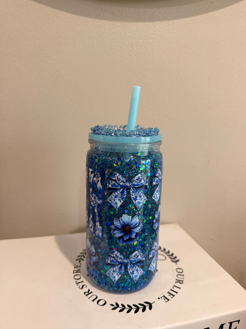“Teacher Snow Globe Tumbler”